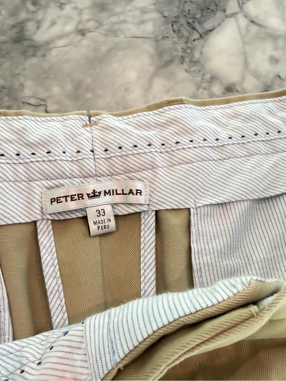 Peter Millar Khaki-Tan Chino Pants